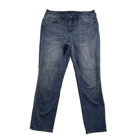 NYDJ Girlfriend Jeans Women's size 10 Lift Tuck Technology Stretch Tummy Control - Picture 1 of 8